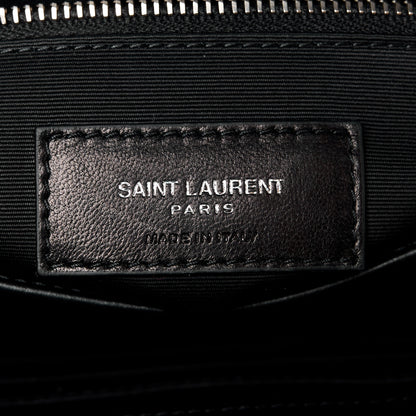 Saint Laurent Calfskin Y Quilted Monogram Toy Loulou Crossbody Bag Black 7 of 11