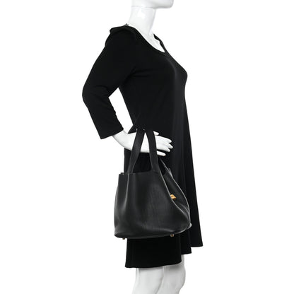 Hermes Taurillon Clemence Picotin Lock 22 MM Black 2 of 10