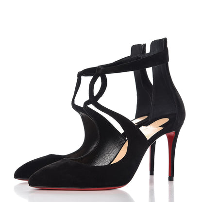 Christian Louboutin Veau Velours Rosas 85 Pumps 36 Black 3 of 11