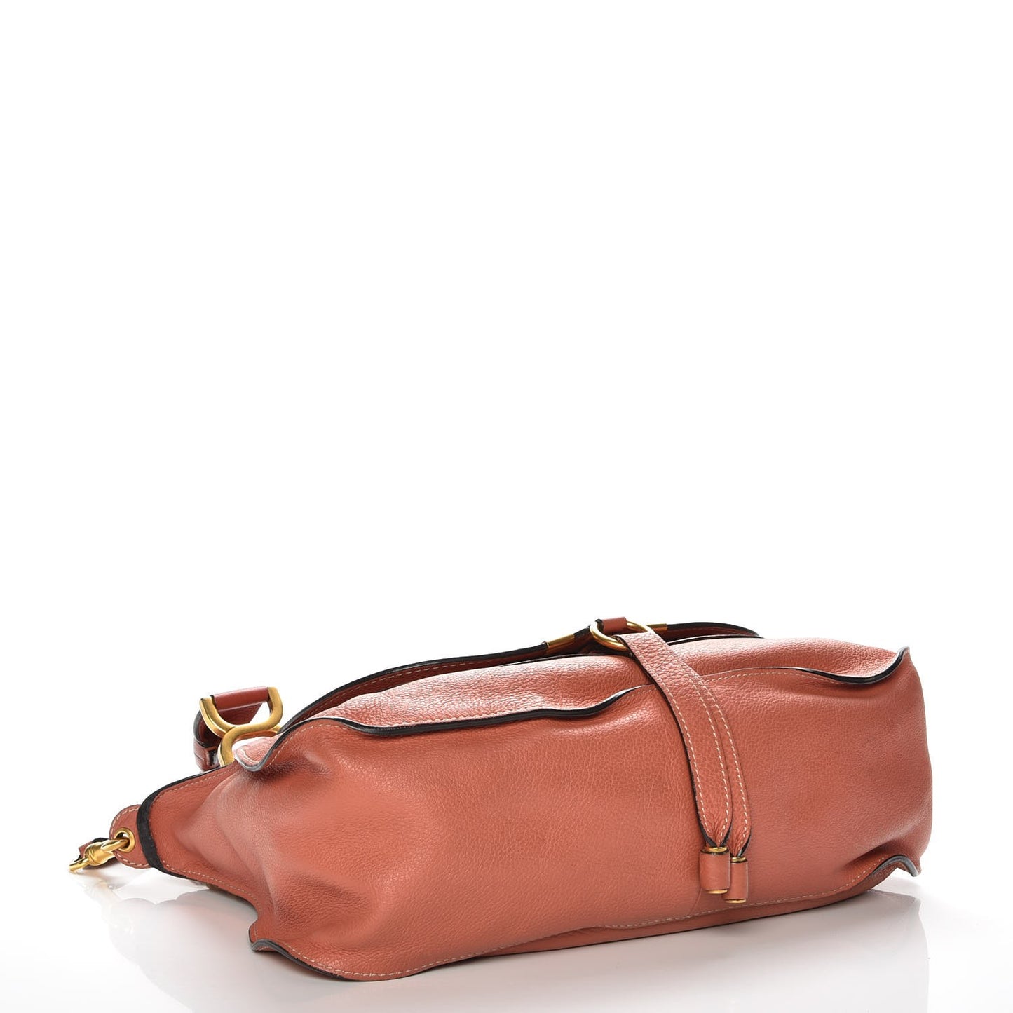 Calfskin Medium Marcie Satchel Coral