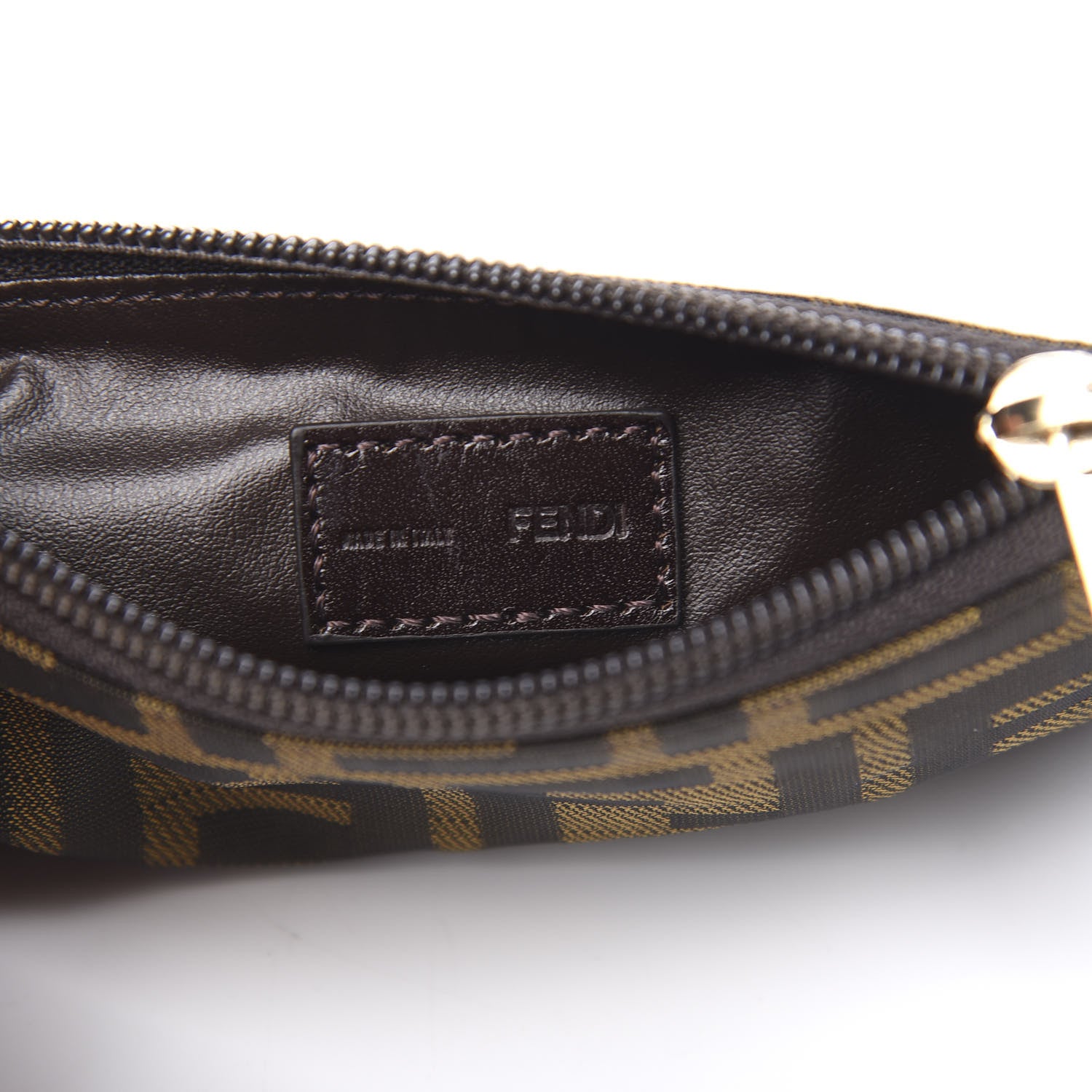 Fendi Zucca Spamati Mini Pouch Tobacco Moro 5 of 6