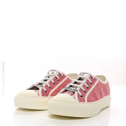 Christian Dior Canvas Walk 'N' Dior Low Top Sneakers 39 Taffy Pink 3 of 8