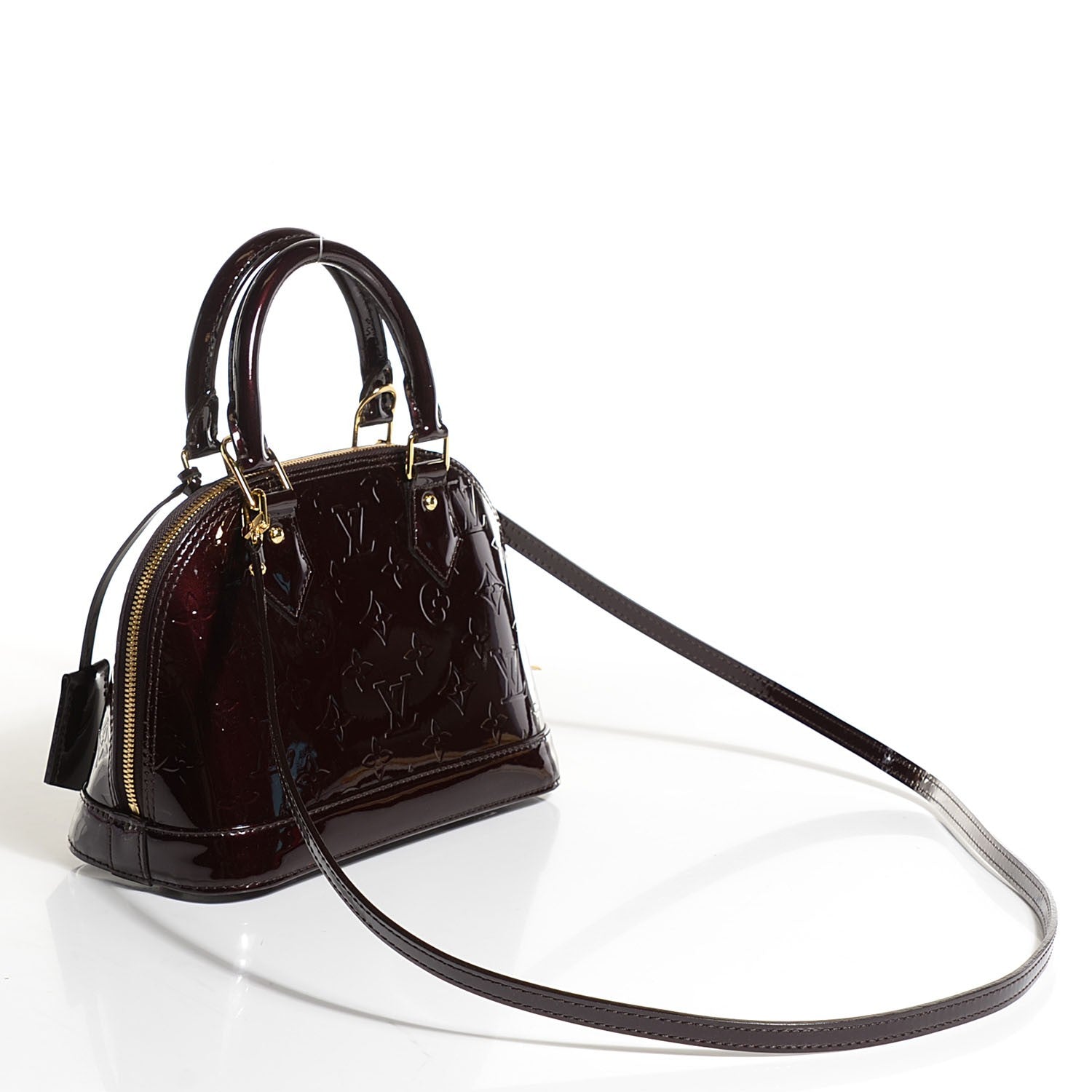Louis Vuitton Vernis Alma BB Amarante 3 of 7