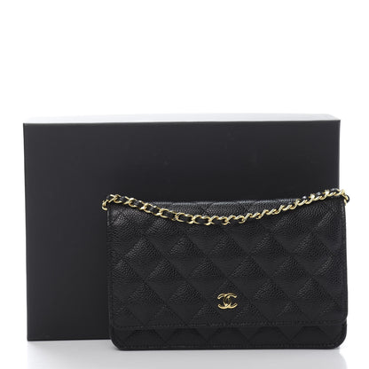 Chanel Caviar Quilted Wallet On Chain WOC Black 11 of 11