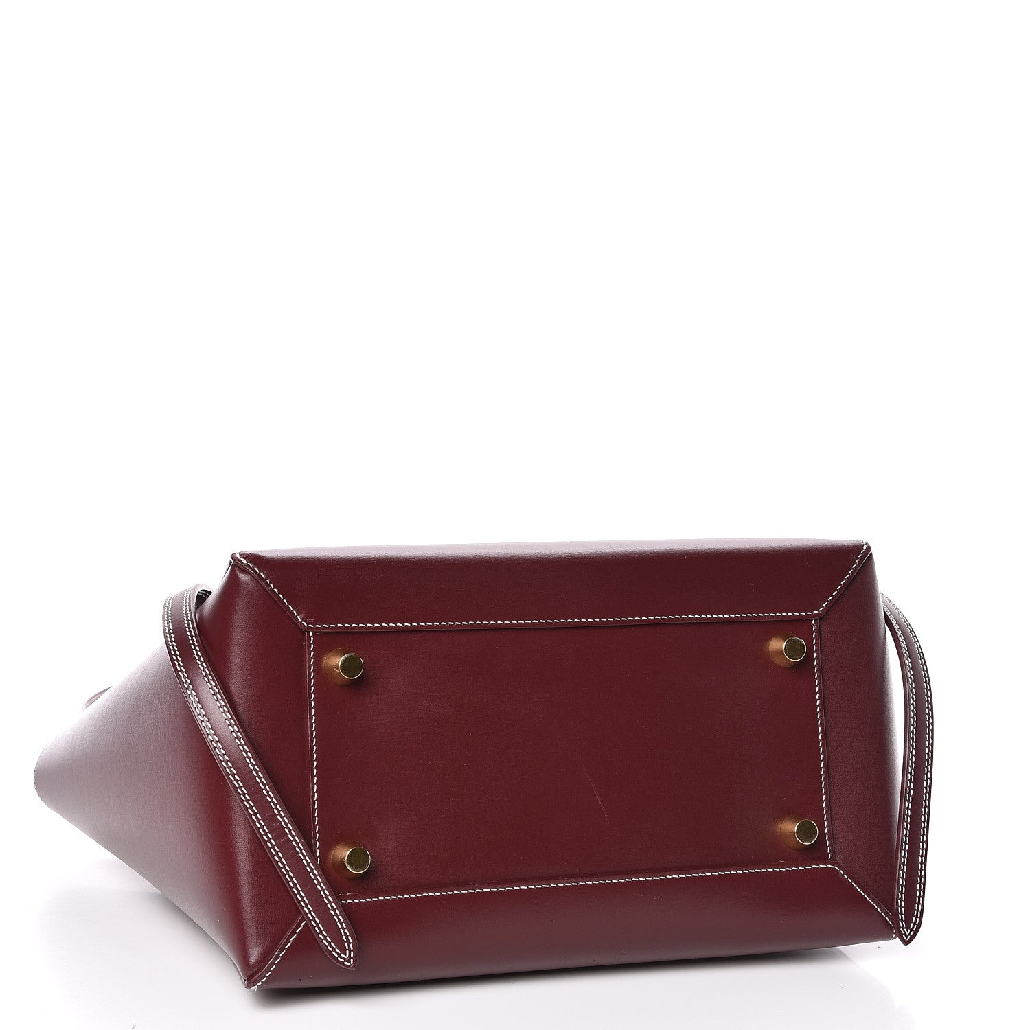 Celine Natural Calfskin Mini Belt Bag Burgundy 4 of 10