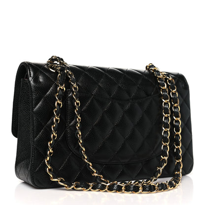 Chanel Caviar Quilted Medium Double Flap Black 3 of 11