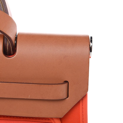 Hermes Vache Hunter Toile Herbag Zip 31 PM Capucine Fauve 12 of 15