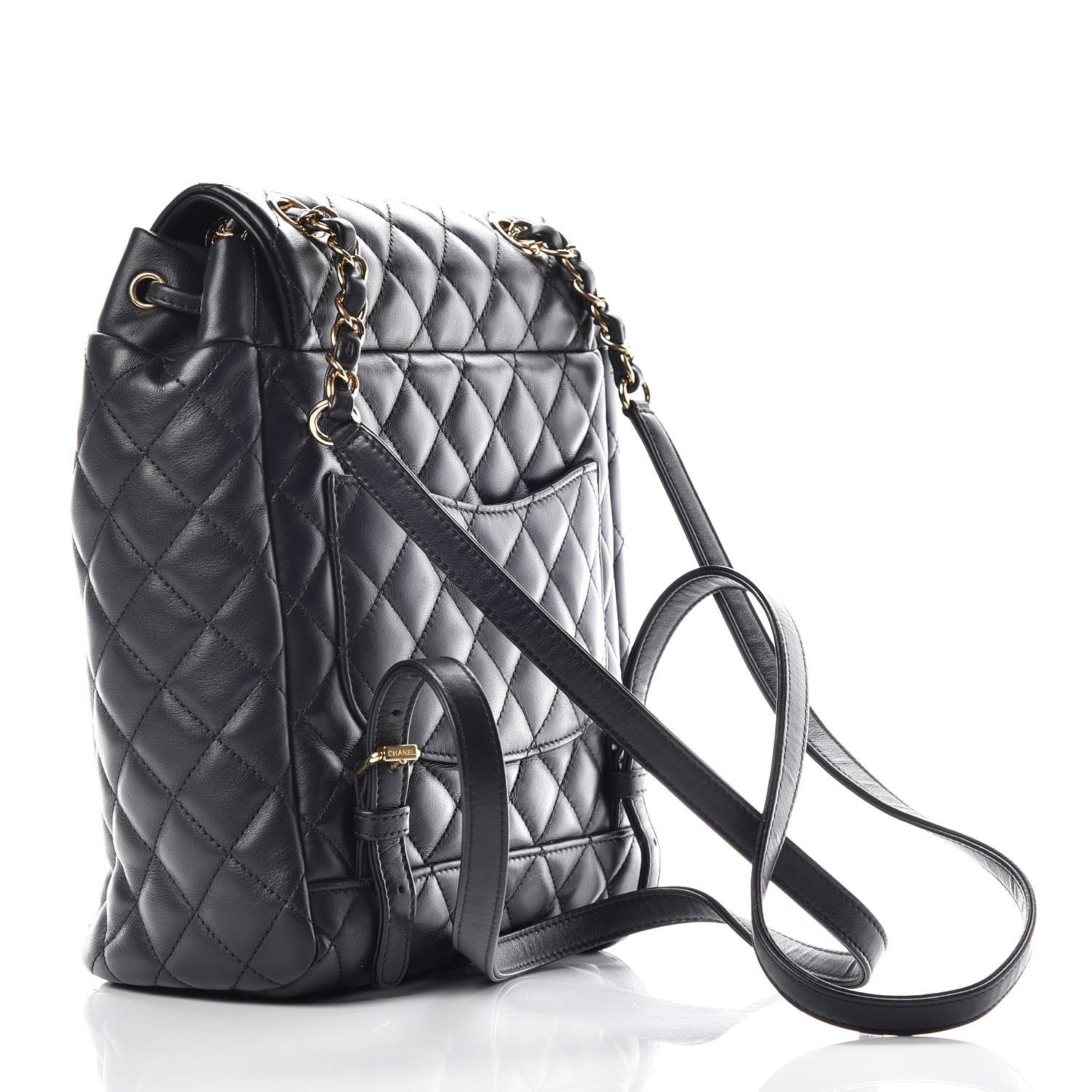 Chanel Lambskin Quilted Small Urban Spirit Backpack Black 3 of 10