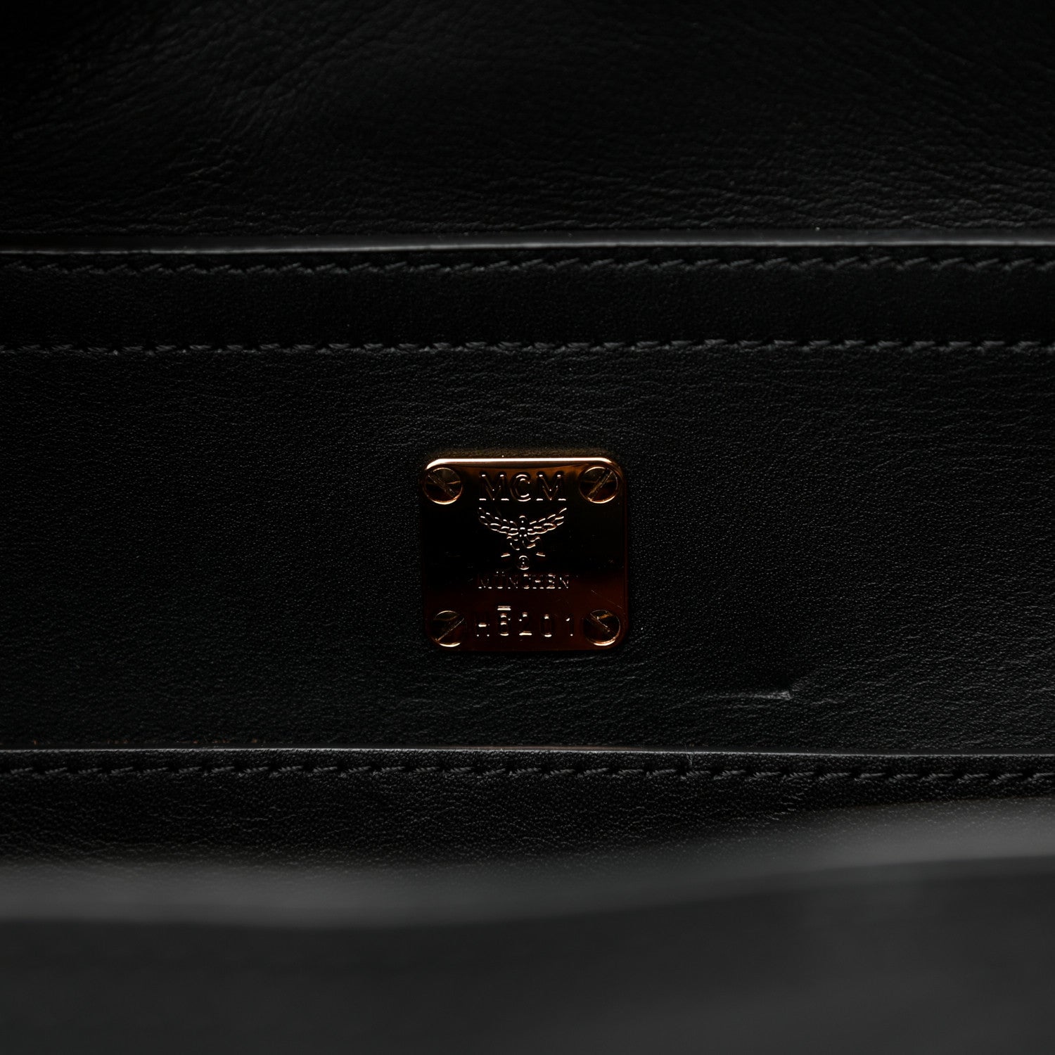 MCM Odeon Claudia Studs Crossbody Bag Black 7 of 9