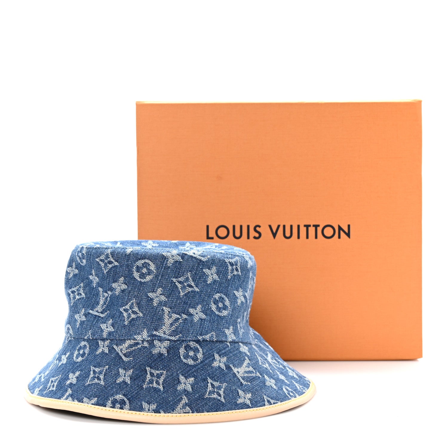 Louis Vuitton Monogram Denim Jacquard LV Remix Bucket Hat Blue 10 of 10