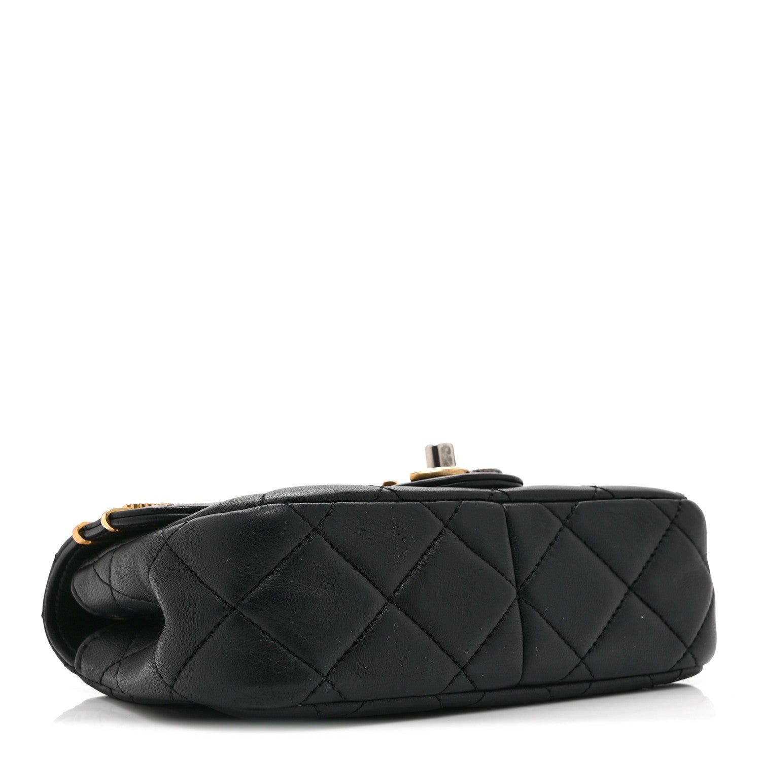 Chanel Lambskin Quilted Mini Coco Clips Single Flap Black 4 of 10