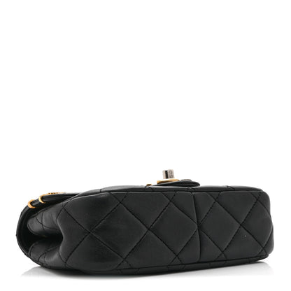 Chanel Lambskin Quilted Mini Coco Clips Single Flap Black 4 of 10