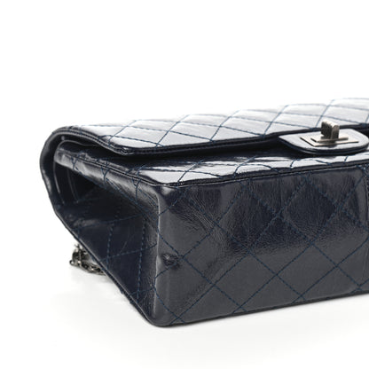 Chanel Aged Calfskin Quilted 2.55 Reissue 226 Flap Dark Navy Blue 9 of 10