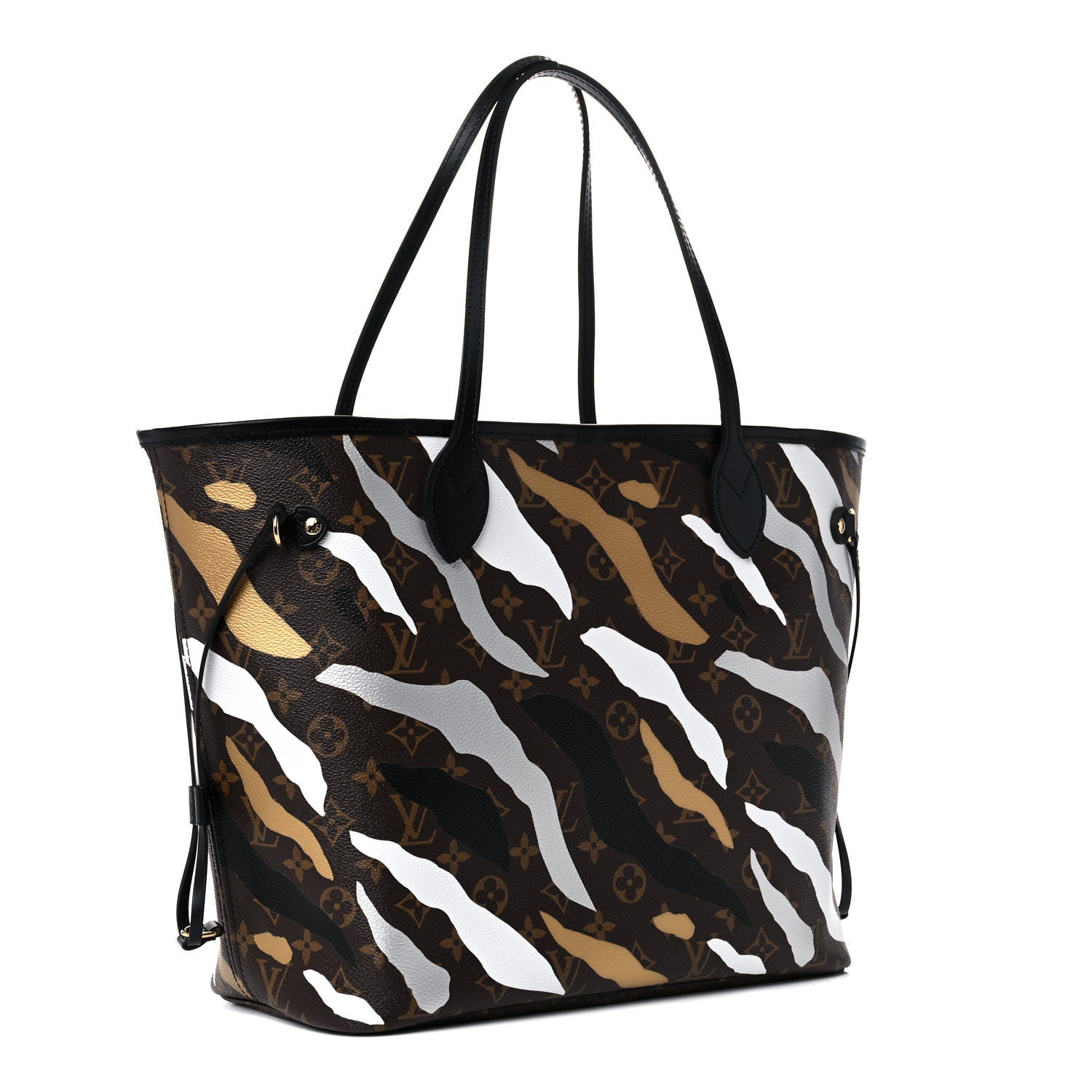 Louis Vuitton X LOL Monogram Neverfull MM Gold Silver 4 of 10