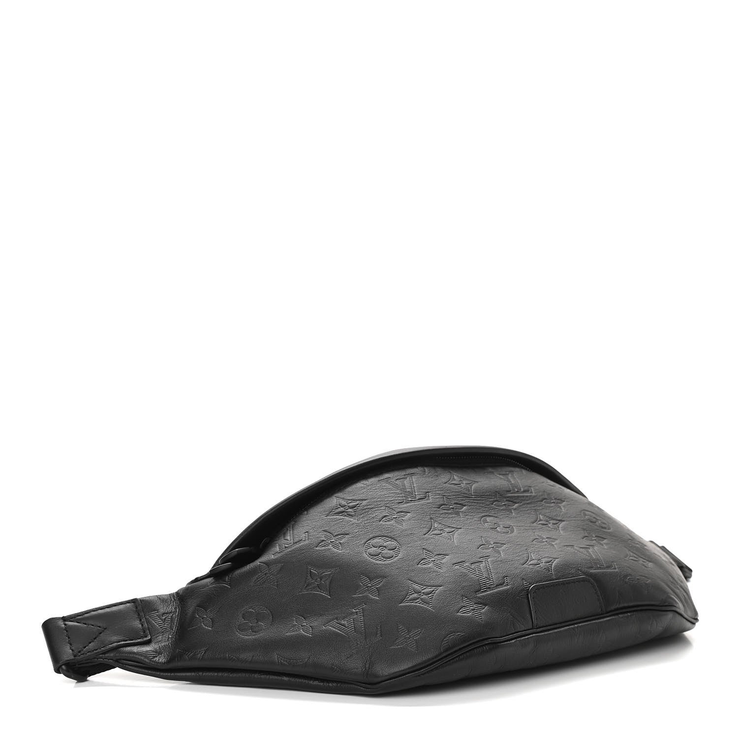 Louis Vuitton Calfskin Monogram Shadow Discovery Bumbag Black 4 of 9