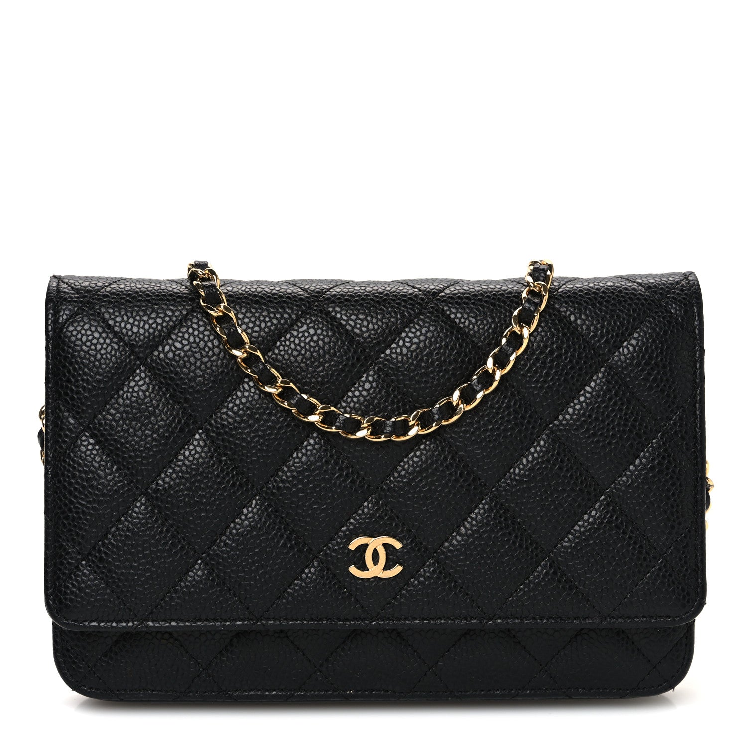 Chanel Caviar Quilted Wallet on Chain WOC Black 1 of 11