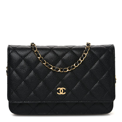 Chanel Caviar Quilted Wallet on Chain WOC Black 1 of 11