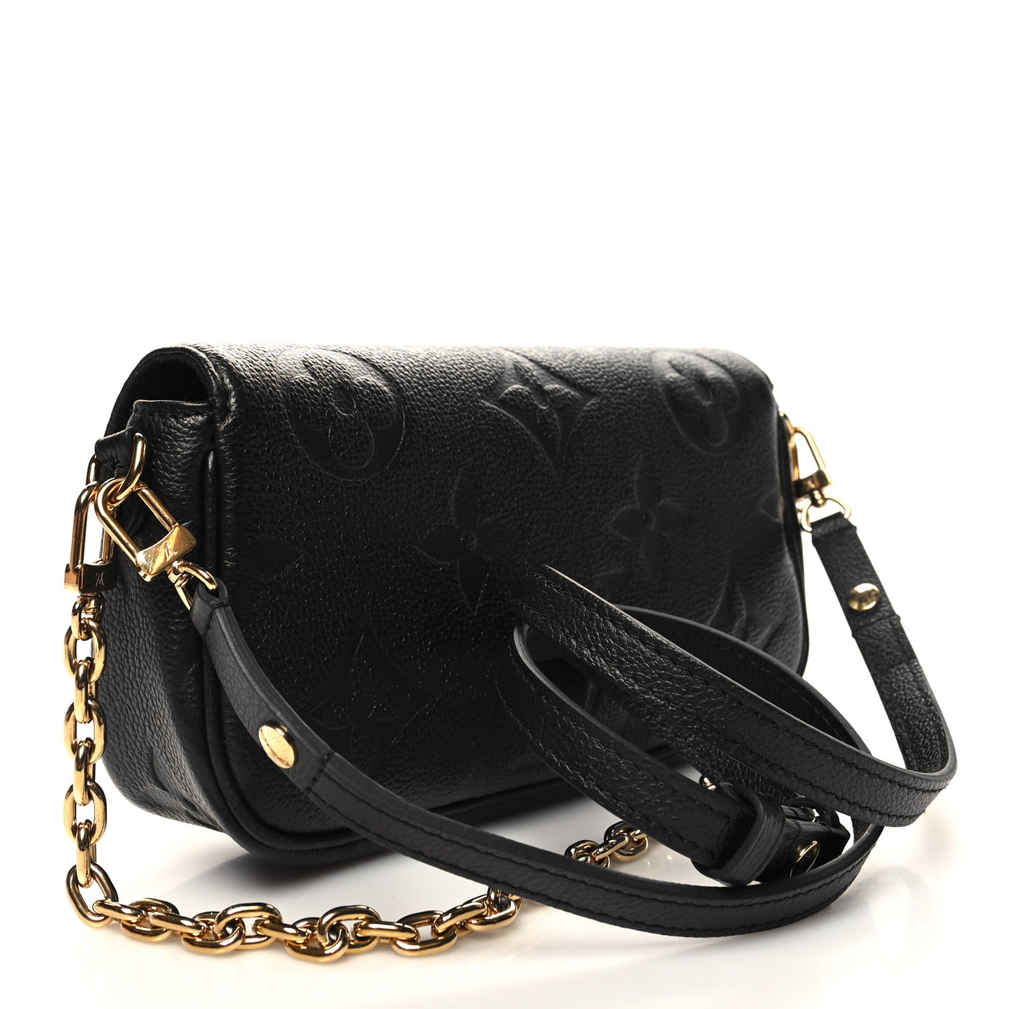 Empreinte Monogram Giant Ivy Wallet On Chain Black