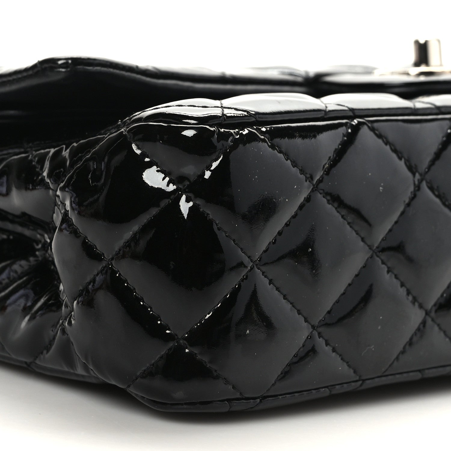 Chanel Patent Quilted Medium Double Flap Black 8 of 9