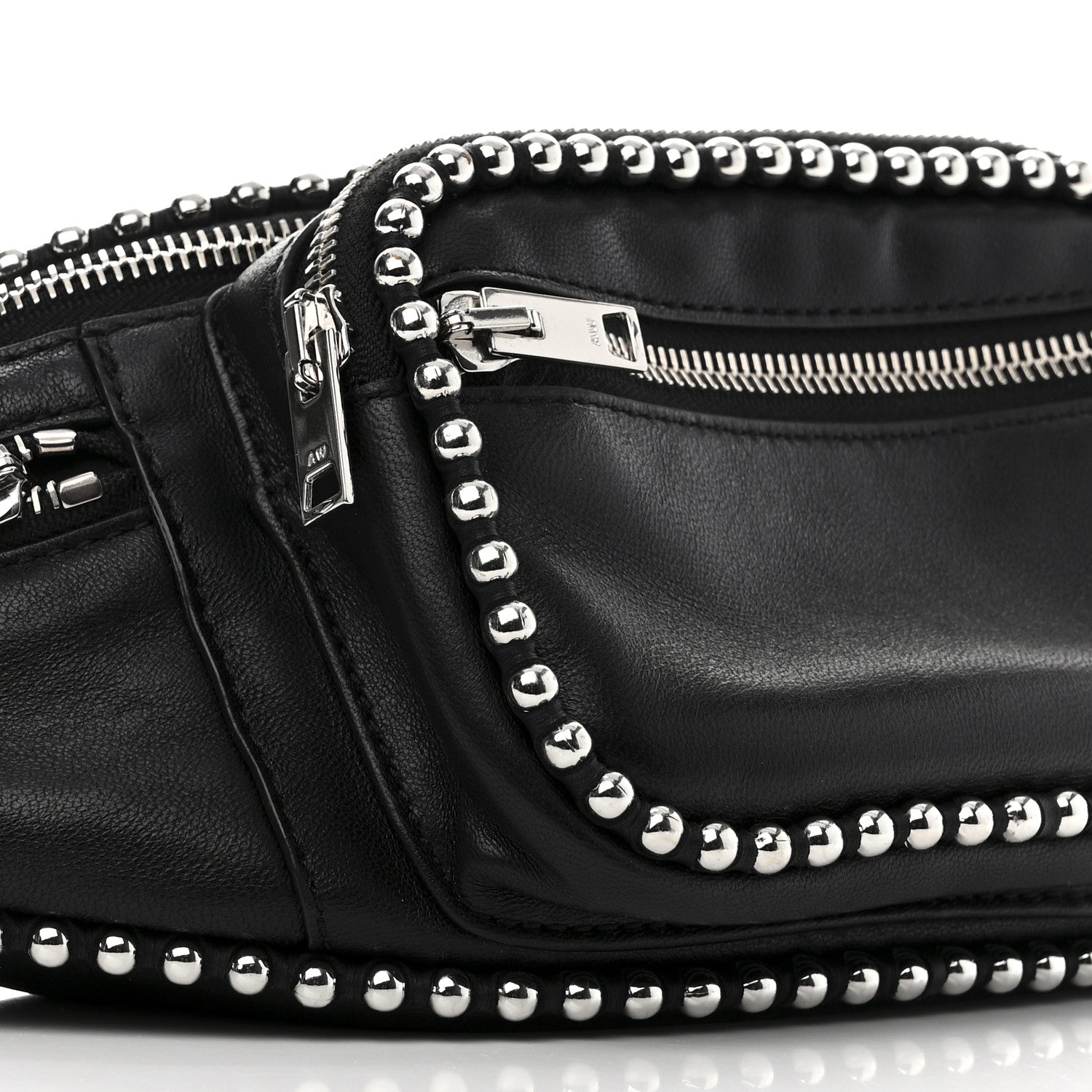 Alexander Wang Lambskin Attica Studded Belt Bag Black 8 of 9