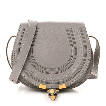 Chloe Calfskin Mini Marcie Round Crossbody Bag Cashmere Grey 1 of 12
