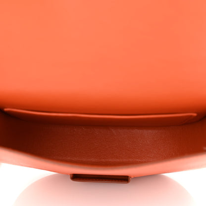 Celine Grained Calfskin Small Trotteur Carnelian 5 of 8