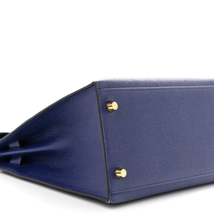 Hermes Epsom Kelly Sellier 28 Bleu Electrique 9 of 12