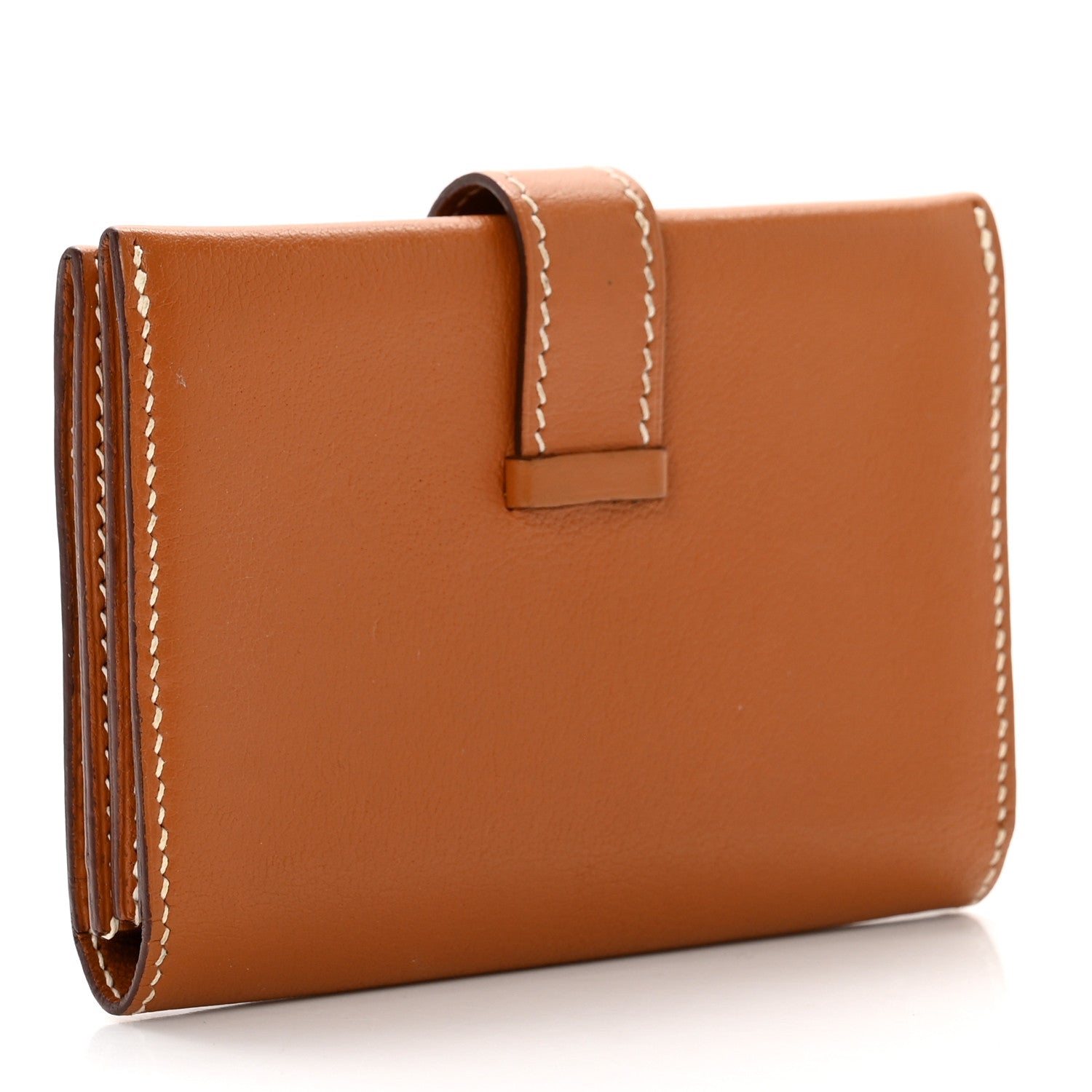 Hermes Swift Bearn Card Holder Wallet Gold 3 of 7
