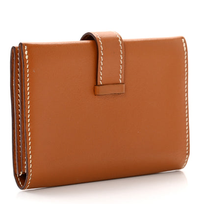 Hermes Swift Bearn Card Holder Wallet Gold 3 of 7