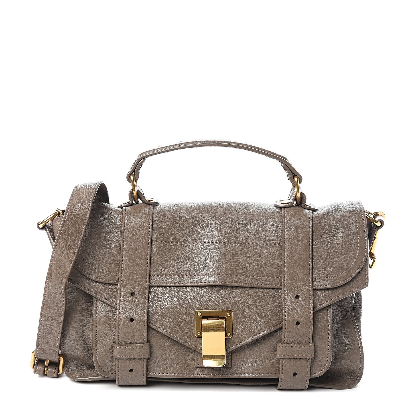 Lambskin Tiny PS1 Satchel Smoke