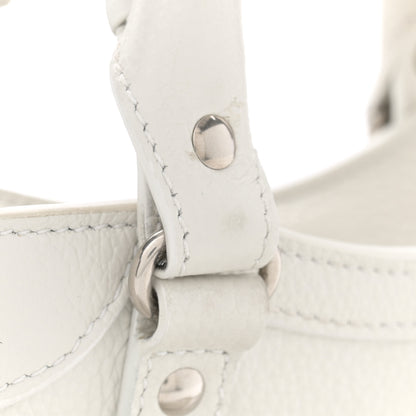 Balenciaga Grained Calfskin Neo Classic Silver Hardware Mini City White 12 of 15