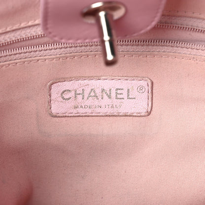 Chanel Calfskin Stitch Medium Ring My Bag Shopping Tote Pink 6 of 14
