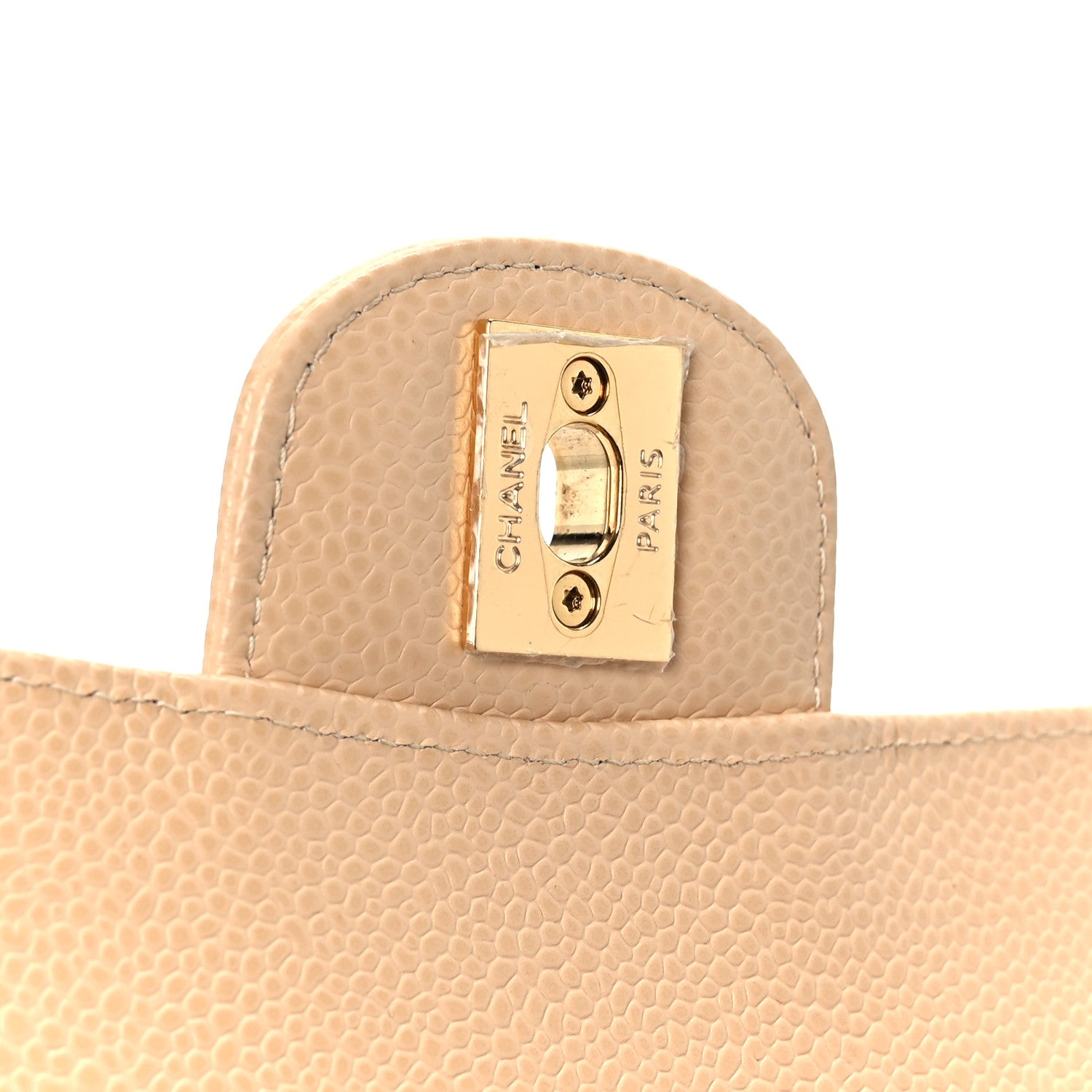 Chanel Caviar Quilted Small Double Flap Beige 7 of 12