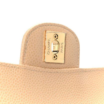 Chanel Caviar Quilted Small Double Flap Beige 7 of 12