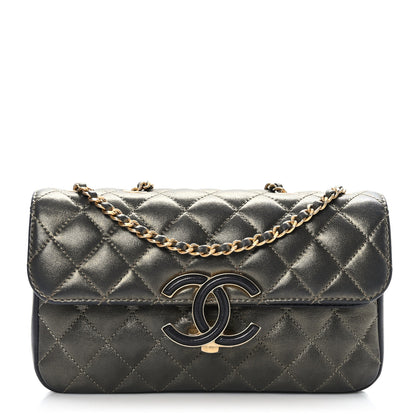 Chanel Lambskin Quilted Small CC Chic Flap Gold 1 of 9
