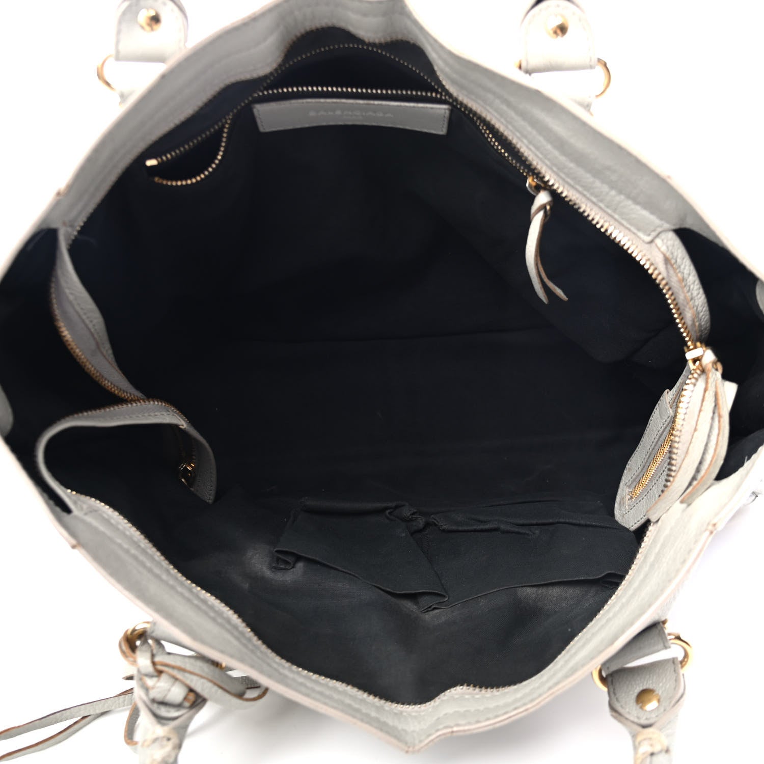Balenciaga Chevre Gold Metallic Edge Hardware City Gris Glace 4 of 5