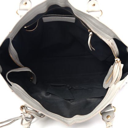 Balenciaga Chevre Gold Metallic Edge Hardware City Gris Glace 4 of 5