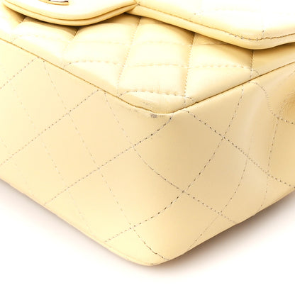 Chanel Lambskin Quilted Mini Rectangular Flap Light Yellow 11 of 11