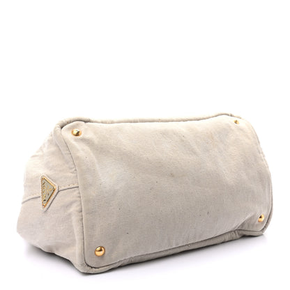 Prada Canapa Logo Shopping Tote Naturale 4 of 11
