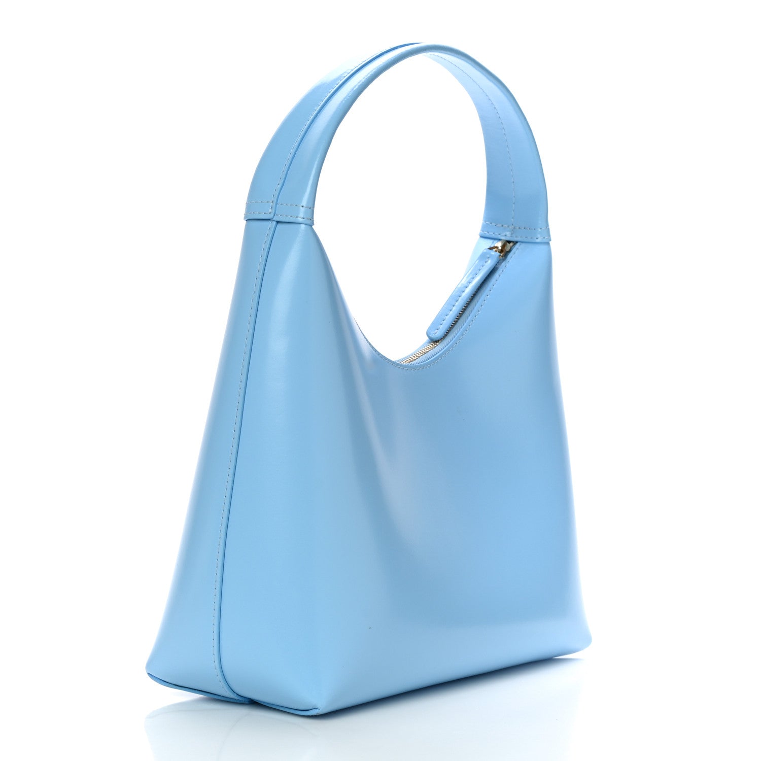 Mansur Gavriel Polished Calfskin Mini Candy Bag Light Blue 2 of 10