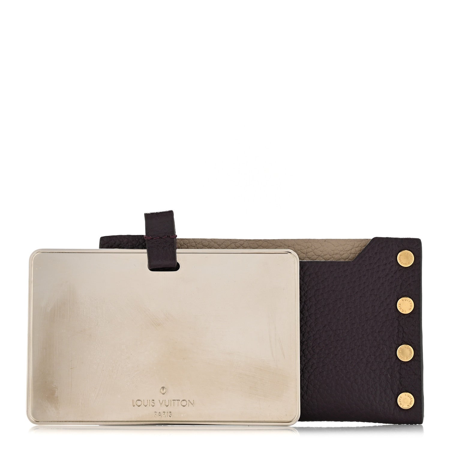 Louis Vuitton Cuir Rivets Mirror Case Quetsche 3 of 10