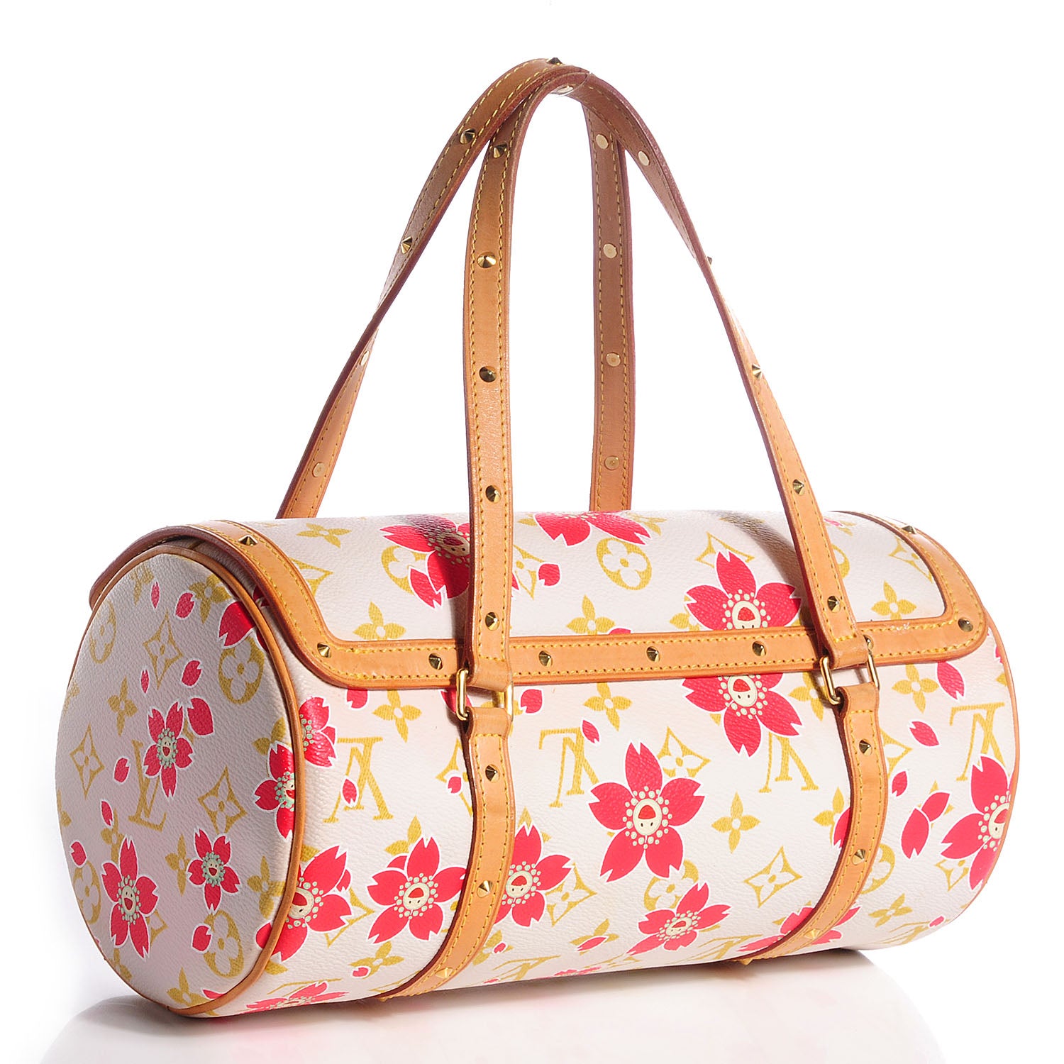 Louis Vuitton Monogram Cherry Blossom Papillon Red Creme 3 of 7