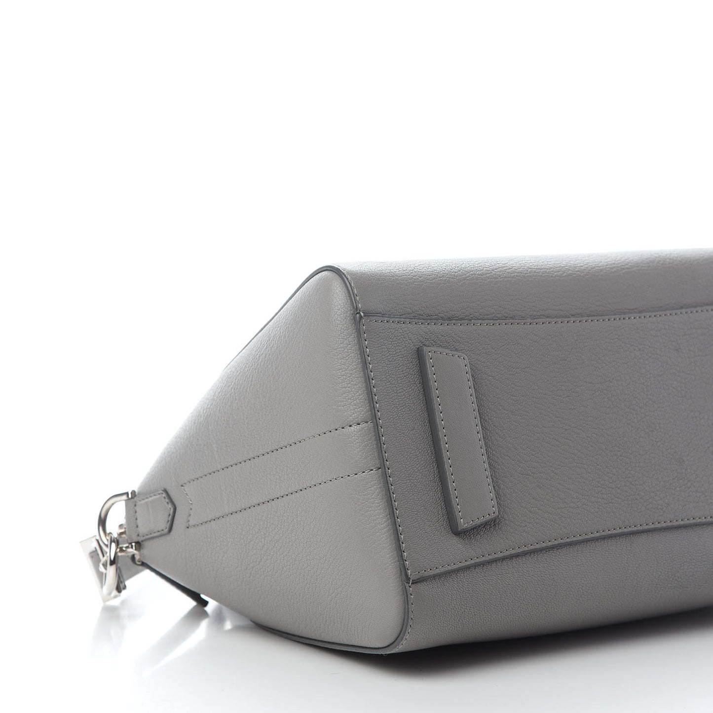 Sugar Goatskin Small Antigona Pearl Grey