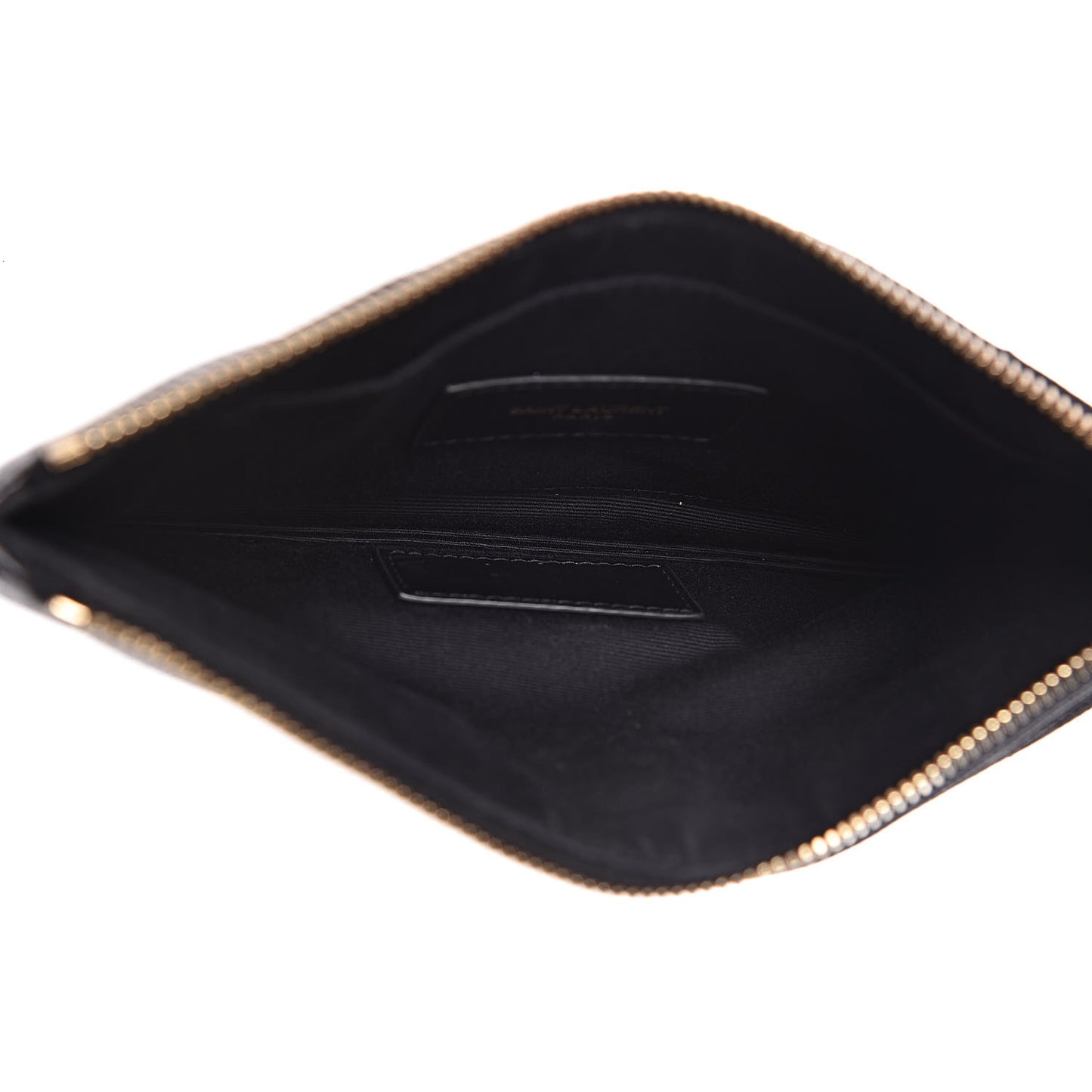 Grain De Poudre Chevron Monogram Bill Pouch Black