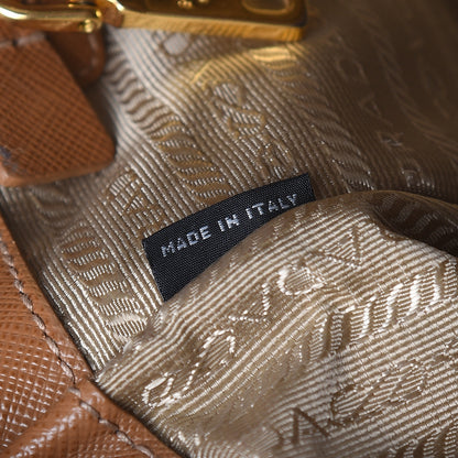 Prada Saffiano Medium Galleria Double Zip Tote Caramel 8 of 27