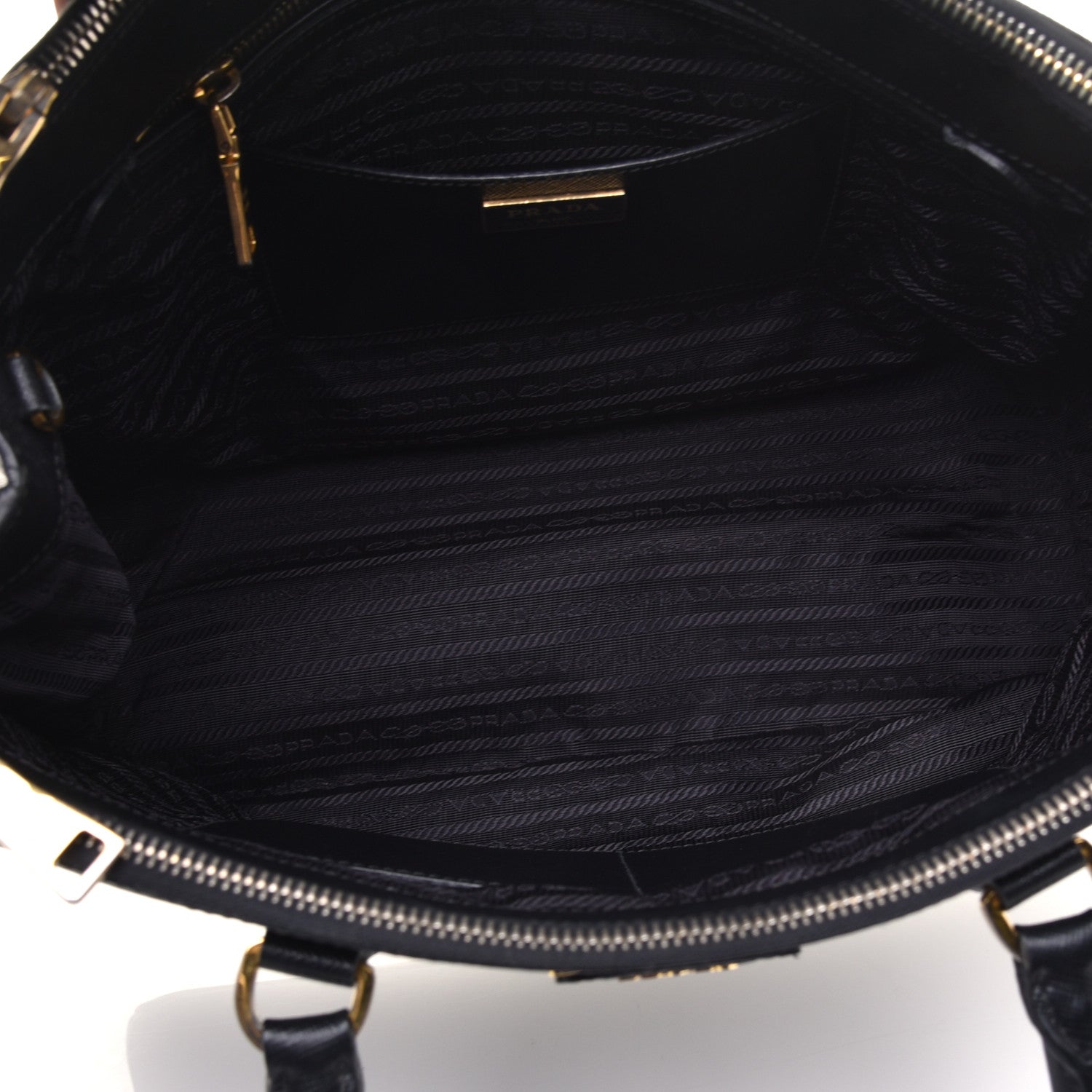 Prada Saffiano Medium Galleria Double Zip Tote Black 7 of 8