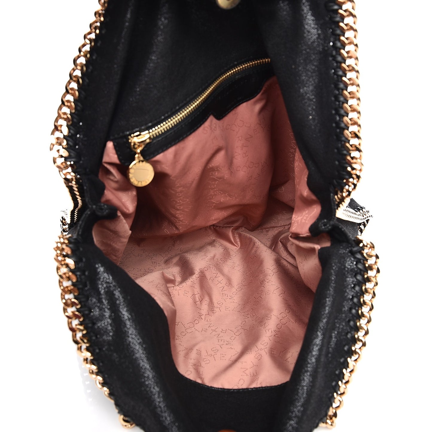 Shaggy Deer Falabella Fold Over Tote Black
