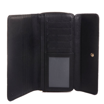 Gucci Guccissima Continental Zip Wallet Black 5 of 8