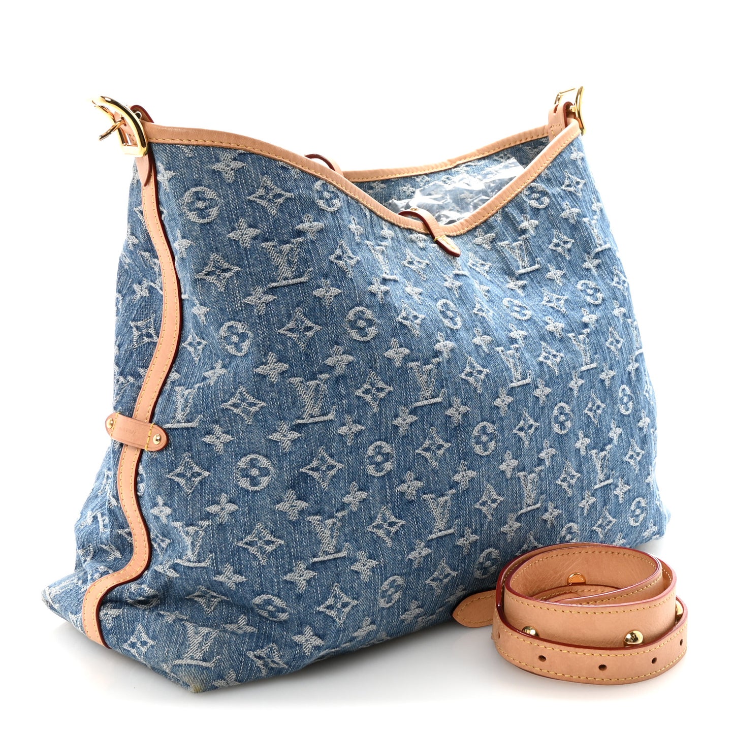 Monogram Denim CarryAll MM Blue