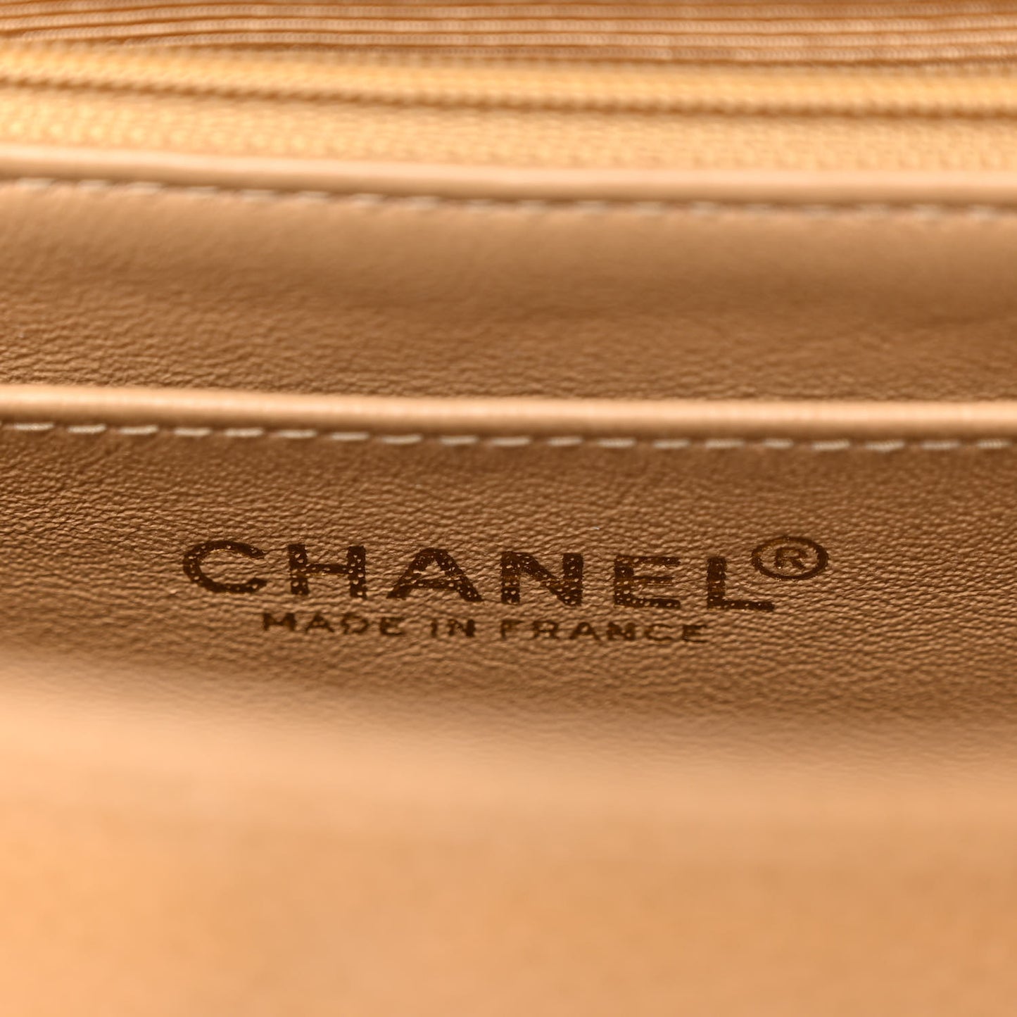 Caviar Quilted Jumbo Single Flap Beige